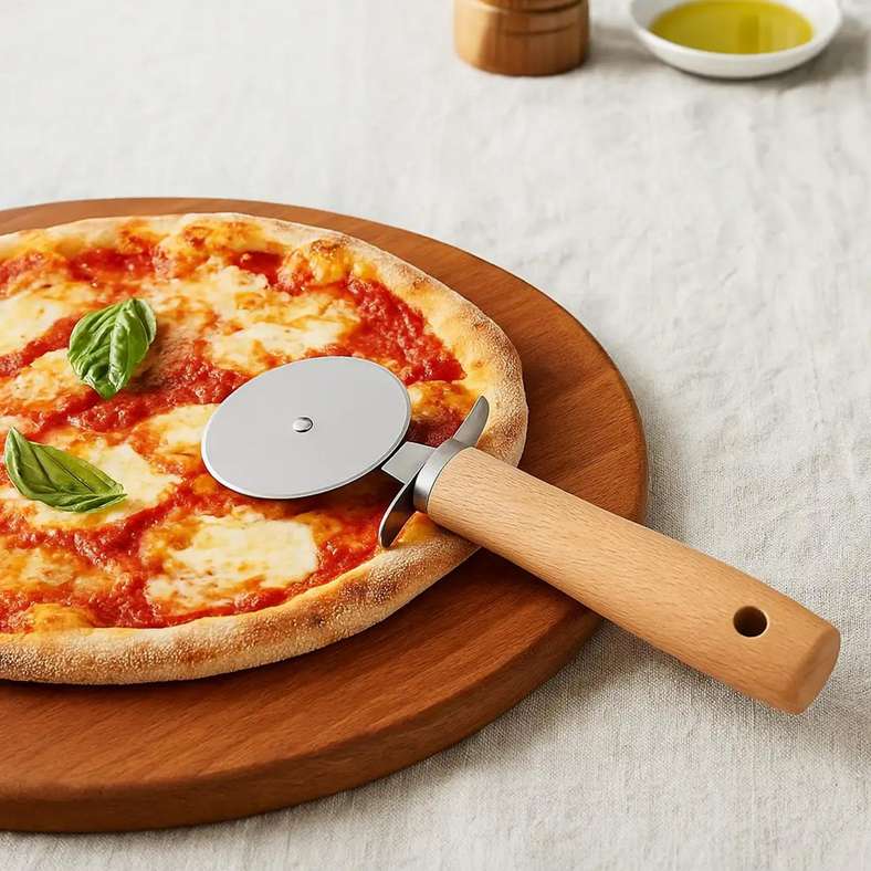 Pan Home Natura Pizza Cutter 20x6.5cm - Natural - 205AIC9901487 - Image 2