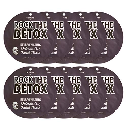 SpaLife Rock the Detox Rejuvenating Volcanic Ash Facial Mask 10 count - Image 1