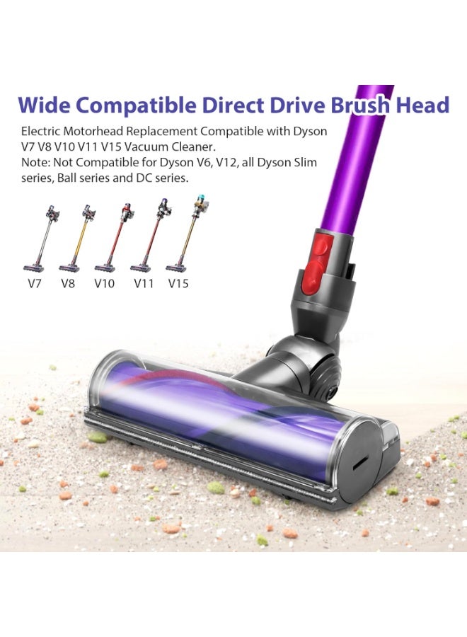 Eworld Quick-Release Motorhead Cleaner – Electric Vacuum Head Replacement Compatible with V7, V8, V10, V11, V15 Models, Ideal for Hardwood Floors and Carpets  - Image 3