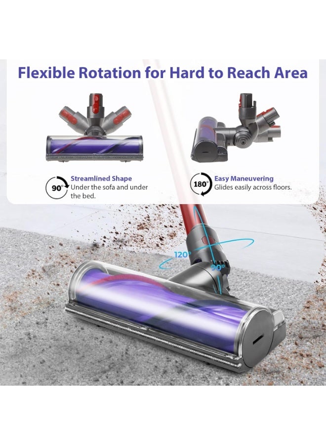 Eworld Quick-Release Motorhead Cleaner – Electric Vacuum Head Replacement Compatible with V7, V8, V10, V11, V15 Models, Ideal for Hardwood Floors and Carpets  - Image 5
