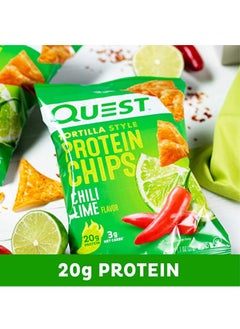 QUEST NUTRITION Quest Nutrition Tortilla Style Protein Chips Chili Lime (32g Pack of 8)  - Image 2