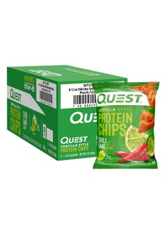 QUEST NUTRITION Quest Nutrition Tortilla Style Protein Chips Chili Lime (32g Pack of 8)  - Image 1