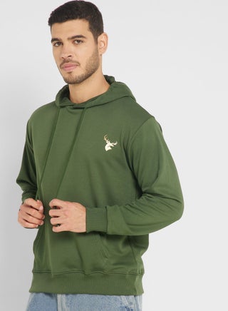 Embroidered Logo Hoodie