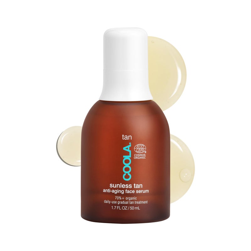 COOLA Organic Sunless Self Tanner Face Serum, Dermatologist Tested Anti-Aging Skin Care Infused with Hyaluronic Acid, Vegan and Non-GMO, PiÃ±a Colada, 1.7 Fl Oz - Image 1
