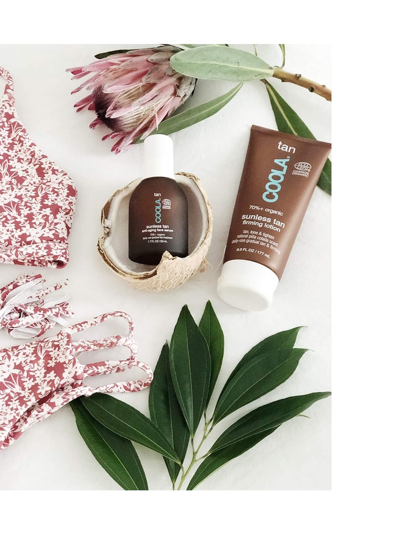 COOLA Organic Sunless Self Tanner Face Serum, Dermatologist Tested Anti-Aging Skin Care Infused with Hyaluronic Acid, Vegan and Non-GMO, PiÃ±a Colada, 1.7 Fl Oz - Image 2