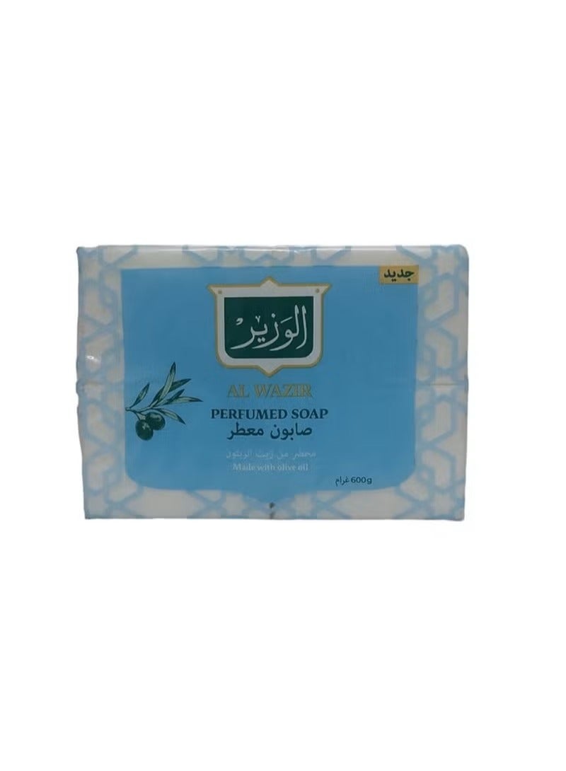 الوزير مجموعة من 4 صابون معطر مصنوع من زيت الزيتون - 600 جرام - Image 1