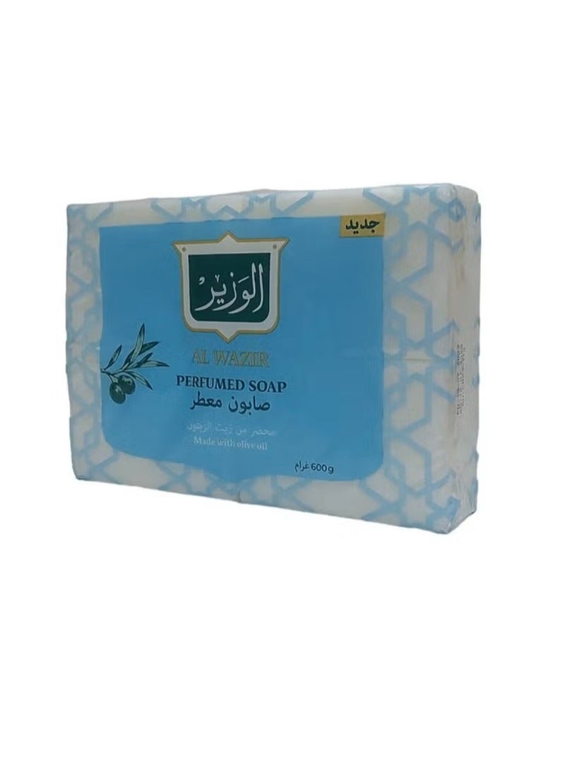 الوزير مجموعة من 4 صابون معطر مصنوع من زيت الزيتون - 600 جرام - Image 2