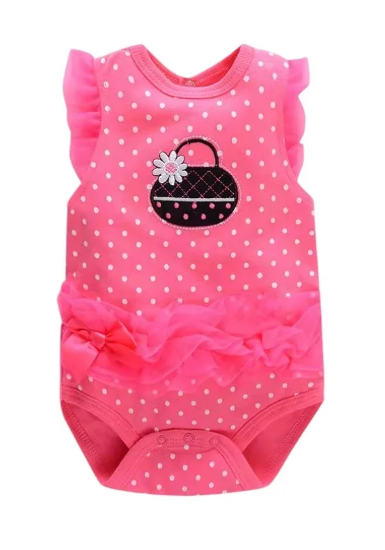 بمبىمىشى Bambimici Zairah Polka dot Print Ruffled Bodysuit Dress