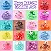 Okaybee 18 x 80 mL Big Premade Slime Kit 48 FL OZ Slime with 6 Butter 6 Cloud 6 Clear Crystal Slimes Varieties Party Favors for Kids 56 Pcs Slimes Pack with Jelly Cube Addins - Image 4