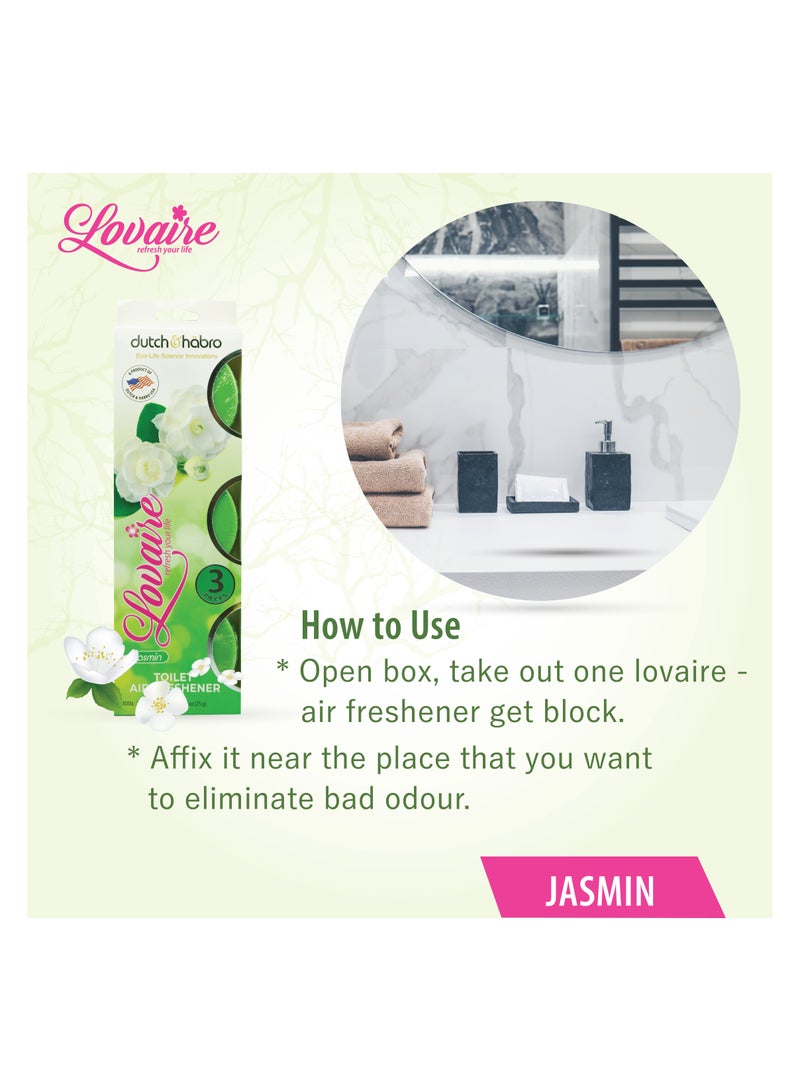 Lovaire Toilet Air Freshener, Pack of 3 (Jasmine) - Image 3