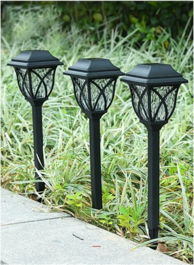 Bukela 4Pack Solar Pathway Lights Outdoor LED Decorative Solar Garden Lights IP65 Waterproof Outdoor Lights Warm White - Image 2