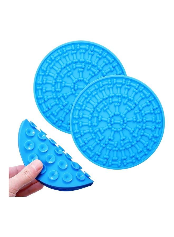 نيبمينينت بساط توزيع طعام من السيليكون لإطعام الكلاب ببطء أزرق 5.90 x 5.90بوصة - Image 4