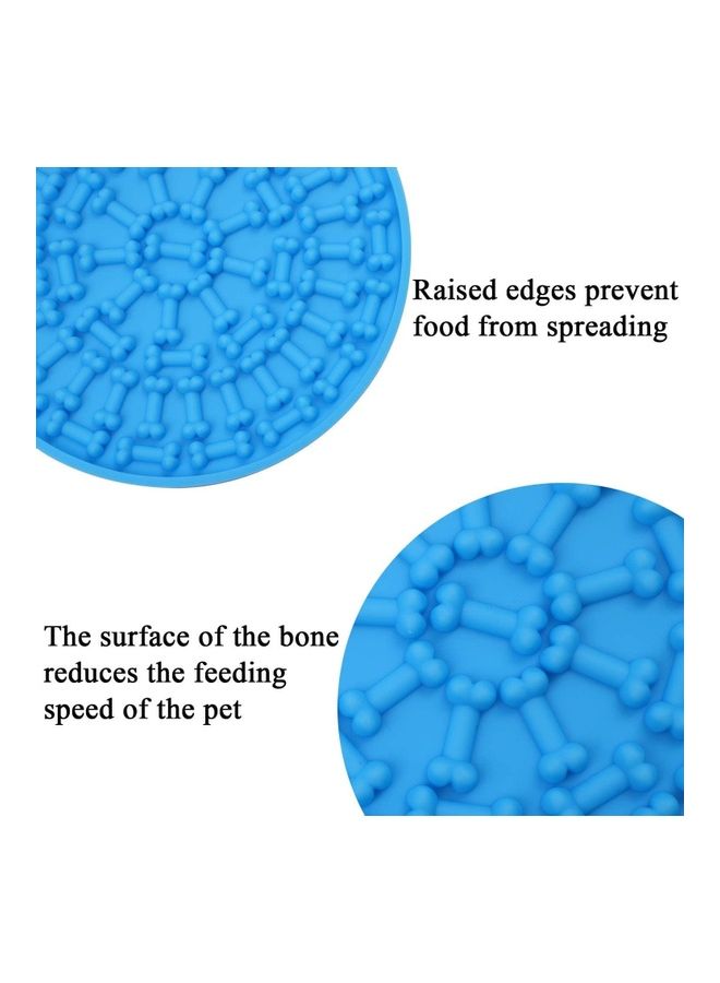 نيبمينينت بساط توزيع طعام من السيليكون لإطعام الكلاب ببطء أزرق 5.90 x 5.90بوصة - Image 3