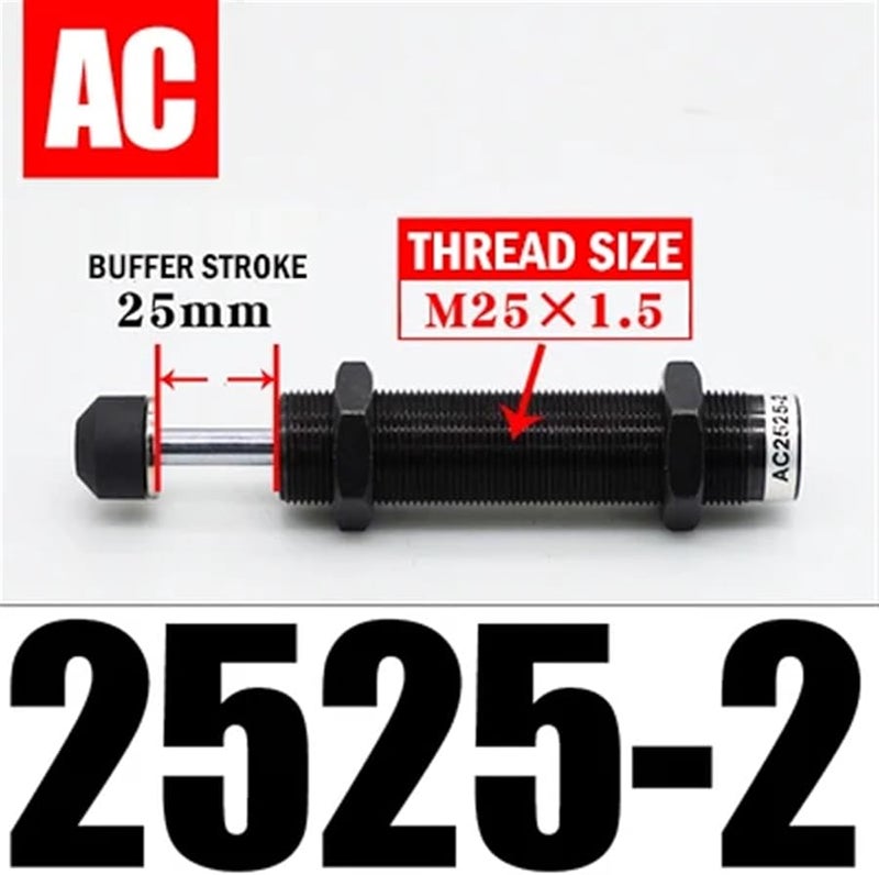 Hydraulic Shock Absorber Cylinder Damper AC1210 2 AC1425 2 AC2020 2 AC2525 2 - Image 3