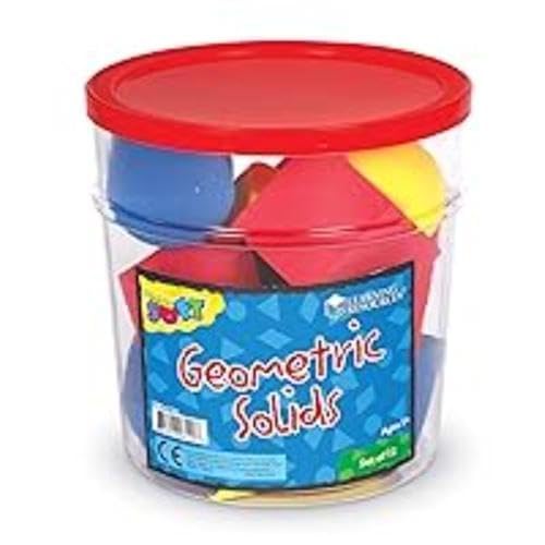 Learning Resources Hands-On Soft Geosolids, Soft Foam 3D Shapes, Set of 12, Ages 5+ - Image 5