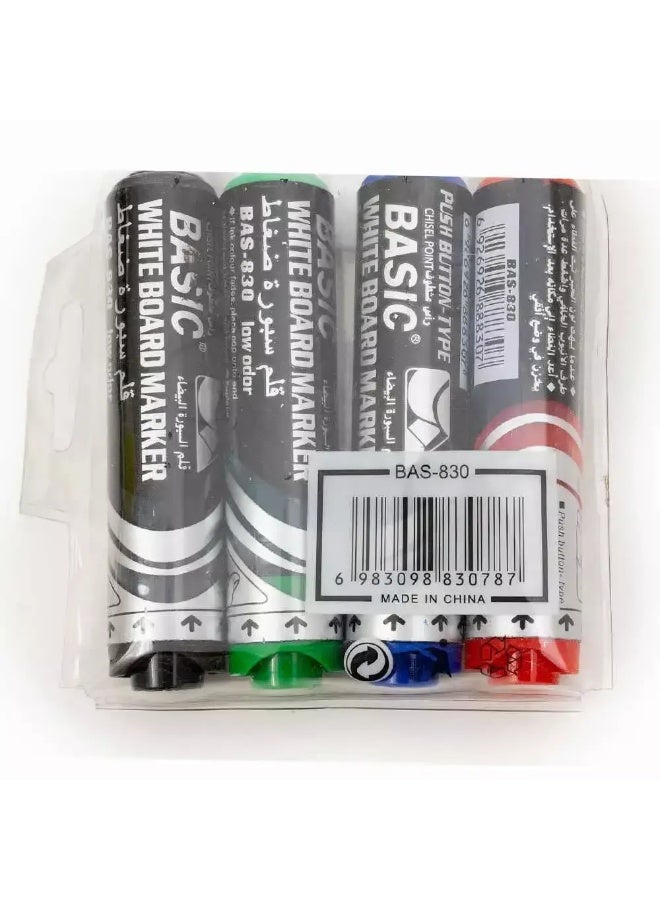 Basic White Board Marker, Set of 4 Colours - Image 3