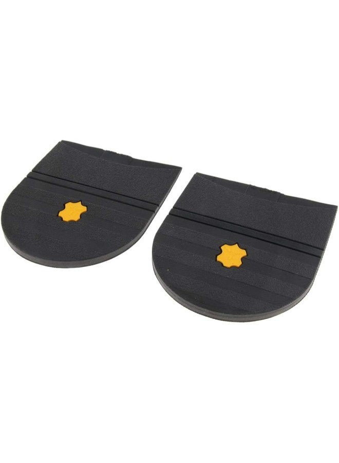 3 Pairs of Non-slip Black Rubber Shoe Soles Heel Pad Replacement Shoes 