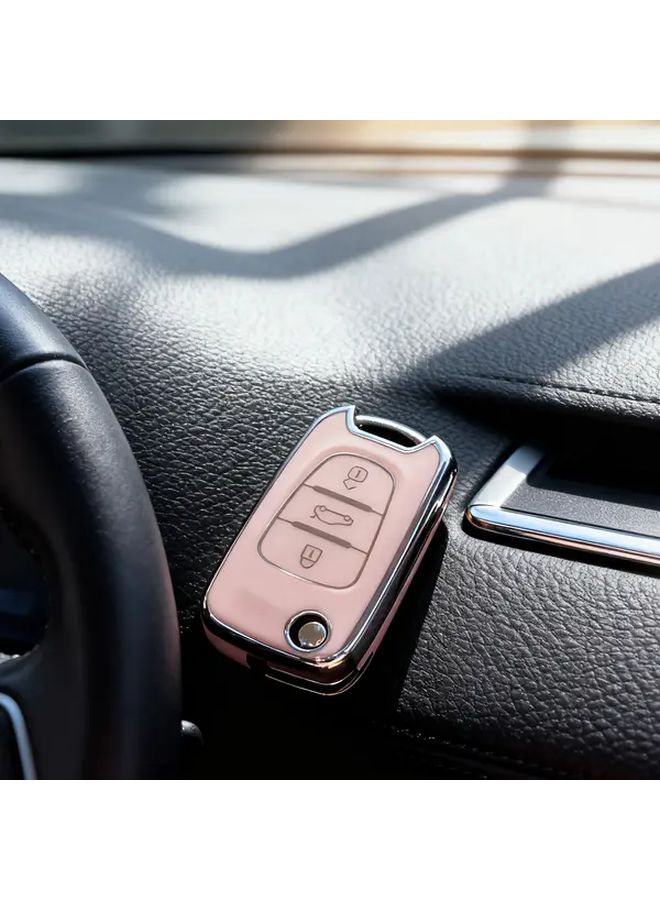 Purple Car Key Case Cover for Hyundai i10 i20 i30 Kia Sportage Soul Ceed - Image 2