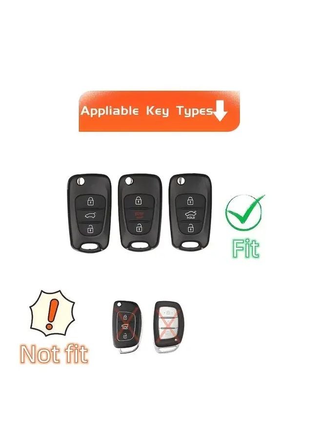 Purple Car Key Case Cover for Hyundai i10 i20 i30 Kia Sportage Soul Ceed - Image 4