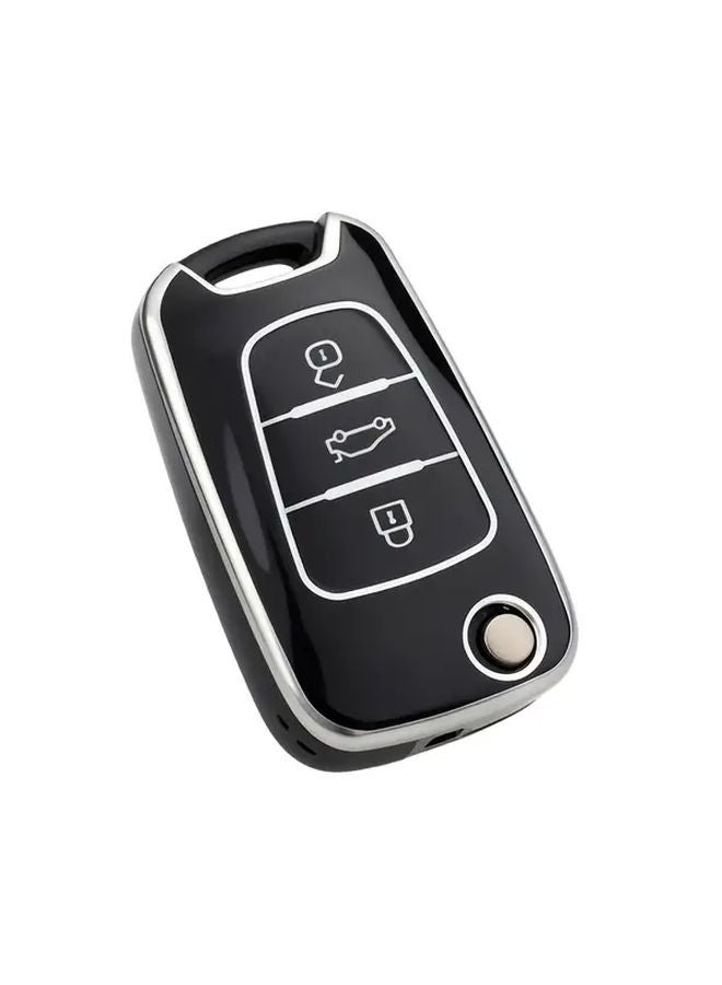 Purple Car Key Case Cover for Hyundai i10 i20 i30 Kia Sportage Soul Ceed - Image 1