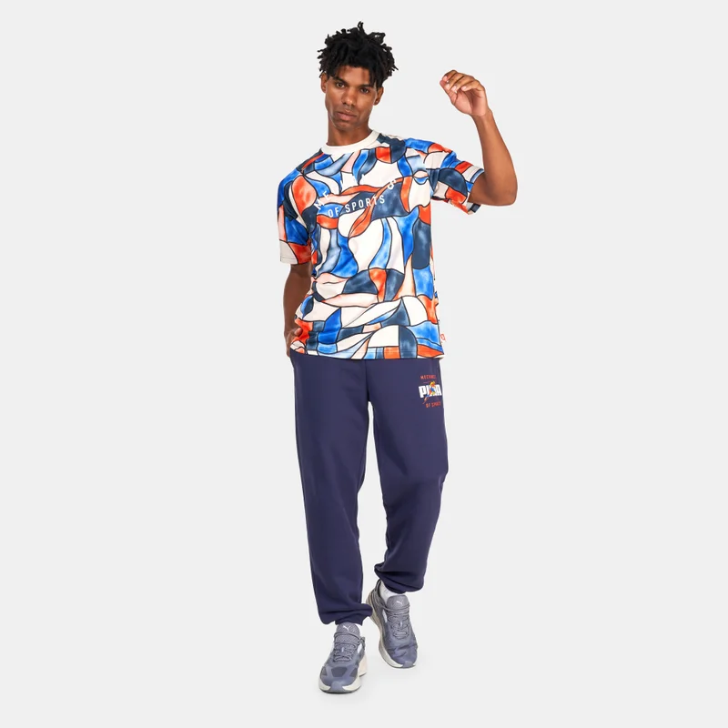 PUMA Men's Track Meet Printed Active T-Shirt