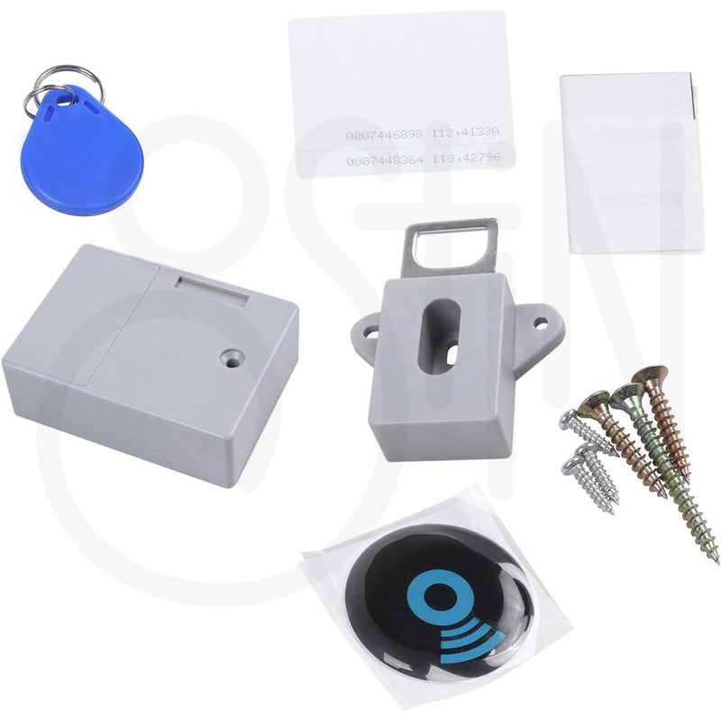 Ostin DIY Smart Sensor Hidden Safety Digital Cabinet LockElectronic Drawer Locks Smart Cabinet Lock Electronic RFID Card Opening for Wardrobe Sauna Libraries Factories and Offices Locker - Image 5