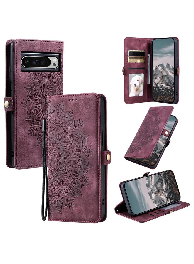 S-TOP Case For Google Pixel 9 Pro XL Skin Feel Totem Embossed Leather Phone Case - Image 1