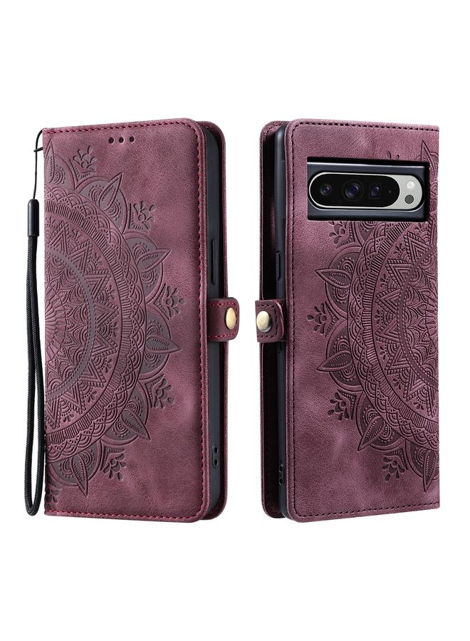 S-TOP Case For Google Pixel 9 Pro XL Skin Feel Totem Embossed Leather Phone Case - Image 3