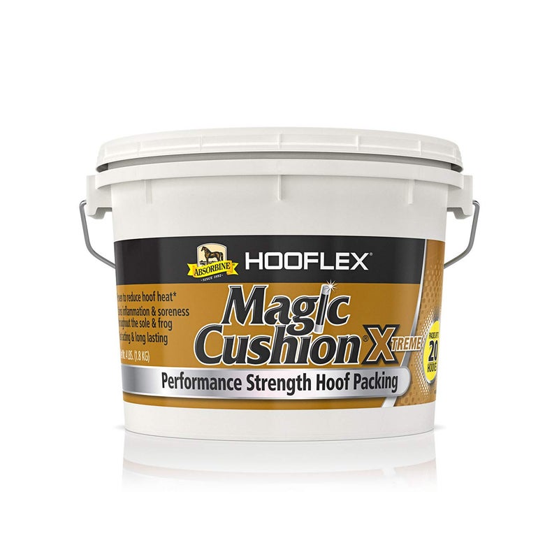 Absorbine Hooflex Magic Cushion Xtreme Veterinary Formulated FastActing Relief Reduce Hoof Heat for up to 24 Hours 4 lb Tub