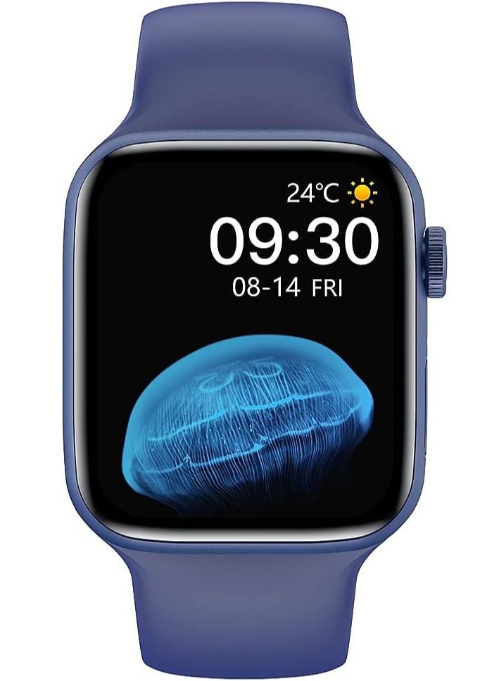 Beauenty 180 mAh HW22 1.75-inch Full Screen Series 6 Smart Watch With Space Aluminum Case Blue - Image 1