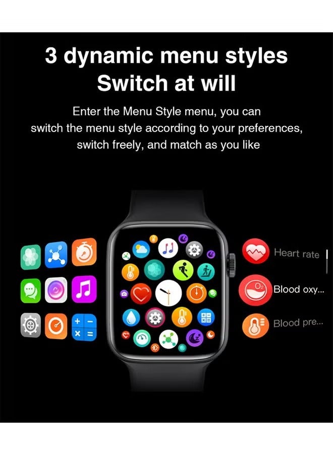 Beauenty 180 mAh HW22 1.75-inch Full Screen Series 6 Smart Watch With Space Aluminum Case Blue - Image 5