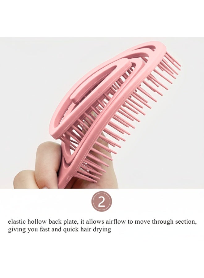 زيلر فرشاة فك تشابك الشعر العضوية القابلة للتحلل الحيوي الصديقة للبيئة للنساء والأطفال والرجال - فرشاة شعر من بقايا القهوة الطبيعية مثالية للشعر الأملس والمجعد والمبلل - Image 4