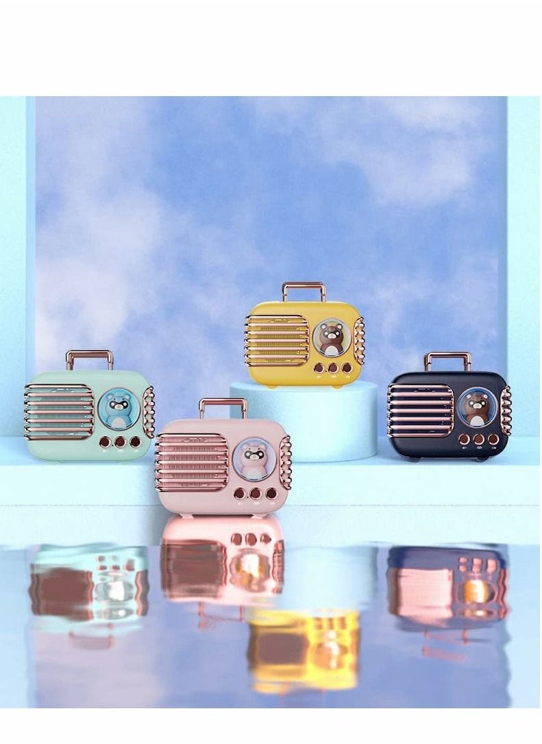 SYOSI - Bluetooth Speaker Cute,Portable Bluetooth Speaker Wireless Retro Speaker with Built-in Mic Cute Decor,TF,Vintage Mini Speaker for Kitchen Desk Bedrooms Accessories Party Outdoors for Android iOS - Image 1