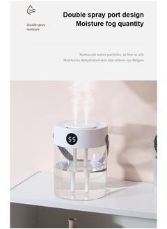 Generic Air Humidifiers for Bedroom with Automatic Humidity Adjustment and Night Light, 3L Capacity Room Humidifier with Dual Mist Nozzles and Easy Top-Fill Water Design Humidifer  - Image 3