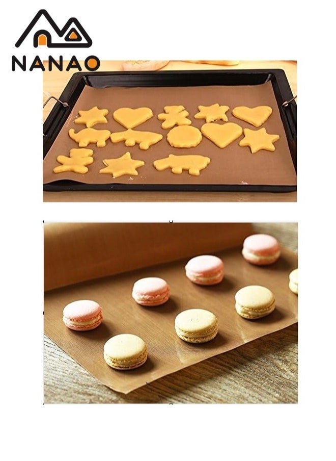 NANAO 10 Piece Oven Grill Mat Teflon Sheet for Heat Press Transfer Non-Stick Paper Reusable Heat Resistant Craft, High-temperature oven food-grade Baking Cloth Nonstick Oilcloth  - Image 5