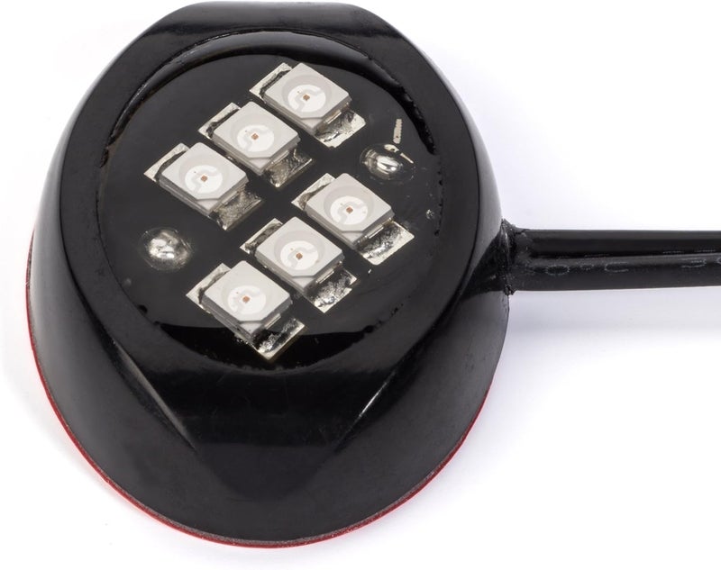 Oznium وحدات LED (أسود دائري، LED كهرماني) - Image 3
