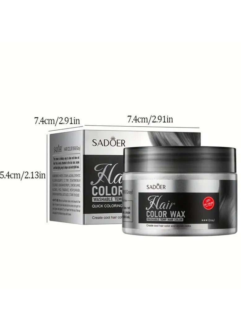 SADOER Hair Color Wax: Fast Coloring, Easy Styling, Suitable for Boys and Girls - Washable Temp Hair Color BLUE - Image 4