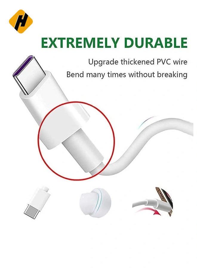HuHa - Fast Type-C Charger Like for Original Xiaomi Redmi Note 9 Pro Max, Note 10 Pro, Note 10 Pro Max, Note 8, Note 8 Pro, Note 7, Mi A1, Mi A2, Mi A3 Charger with 1Mtr Type -C Charging Data Cable 5 W 2.4 A - Image 1