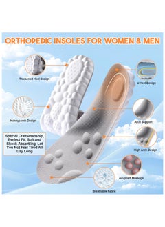 BreeJooy Cloud insoles,memory foam insoles for men and women,4D soft comfort insoles  - Image 5