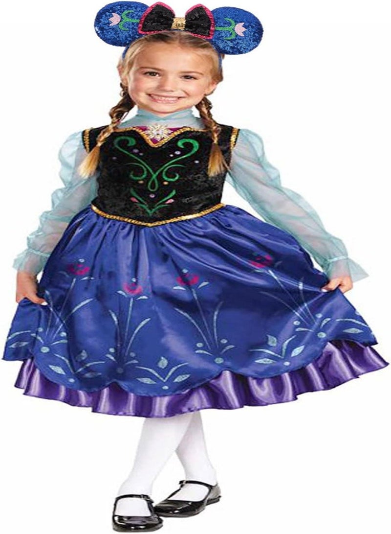 Loquat Mouse Ears Bow Headbands, 2 PCS Frozen for Cosplay Costume Princess Elsa and Anna Sequins Minnie Headband Dress Up Accessories - Image 3