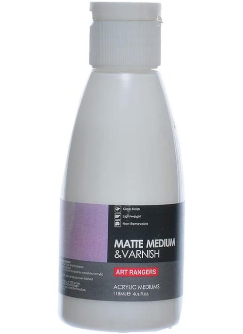 Art Rangers-Professional Matte Medium and Varnish for Acrylic Paints 118ML