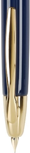 PILOT Vanishing Point Collection Refillable & Retractable Fountain Pen, Blue Barrel with Gold Accents, Blue Ink, Medium Nib (60266) - Image 4