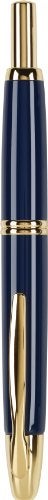 PILOT Vanishing Point Collection Refillable & Retractable Fountain Pen, Blue Barrel with Gold Accents, Blue Ink, Medium Nib (60266) - Image 2