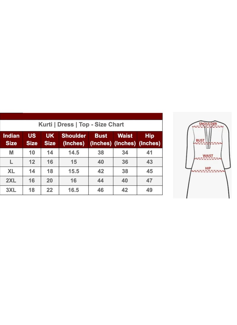 IndHeritage - Indian Kurti - Eid kurti collection - Premium pink colour cotton kurti with white colour Indian prints - Image 1