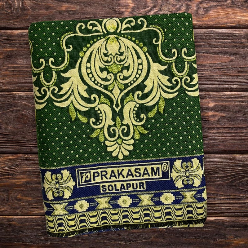 PRAKASAM COTTON Prakasam Cotton Premium Cotton Solapur Chaddar Bed Sheet Multi Colour Size 60x90 inches Multicolor4 