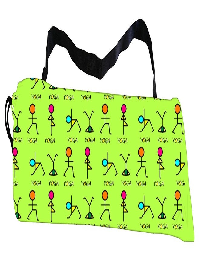 Active Elements Breathable Fabric & Printed Yoga mat Cover/Bag for 3 or 4 mm Standard Size. Yoga Cover Flat : 7 x 26 inch - Image 2