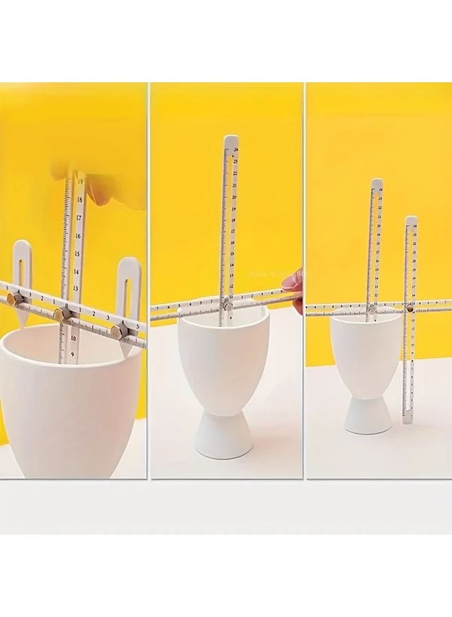 Pottery Artist Kit 1 Set Multi Function Caliper Ceramic Thickness Gauge DIY Depth Measuring Tool - Image 4