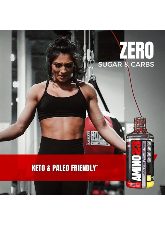 ProSupps ® Amino23 Post-Workout Liquid Shot, Collagen Peptides and Whey Protein (16 Servings, Citrus Punch) - Image 5