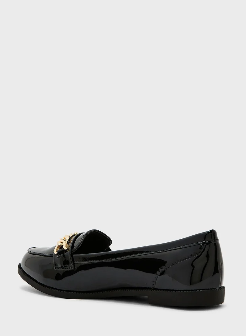 NEW LOOK Koyo Wide Fit Chain On Top Loafer