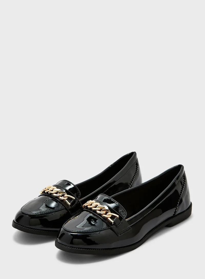 NEW LOOK Koyo Wide Fit Chain On Top Loafer